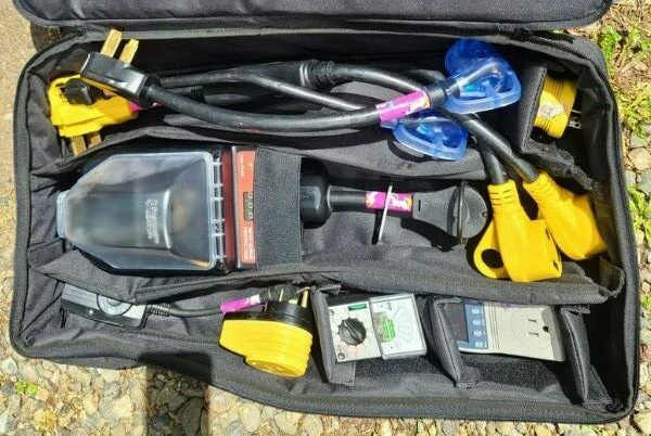 Peek Inside Amber's Power Cord Bag